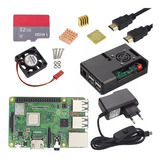 Kit Raspberry Pi3 Model B+ Com Fonte  + Case + Dissipador