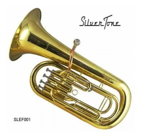 Slef001 Eufonio Silvertone Baritono 4 Pistones Laqueado