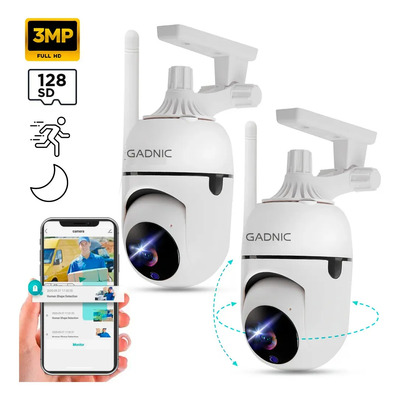 Cámaras De Seguridad Vigilancia Gadnic Sx9 X2 Full Hd 1080p Motorizadas Visión Nocturna Wifi App Compatible Ios Android | Envío gratis