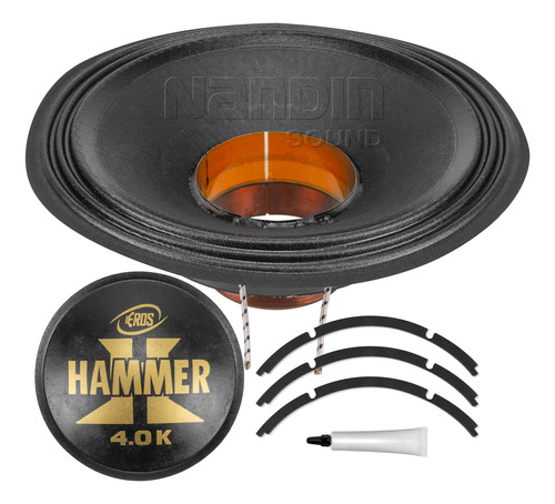 Kit Reparo Woofer Eros Hammer 4.0k 15pol Original Hammer 4k