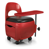 Cadeira Cirandinha Para Manicure Diva Vermelho - Santa Clara