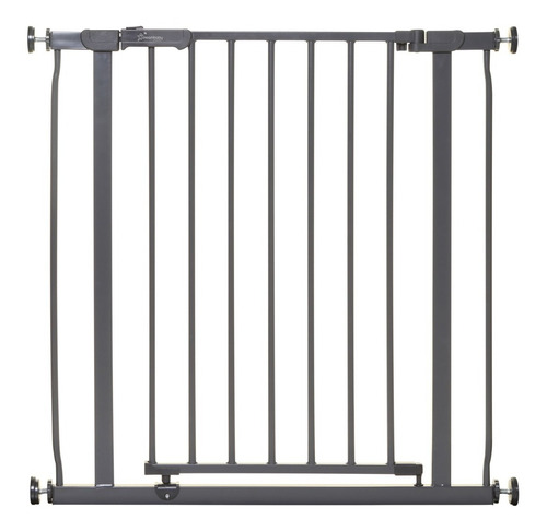 Puerta De Seguridad Para Mascotas Color Carbón (75 A 81cm)