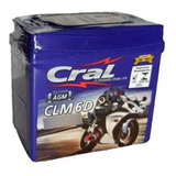 Bateria Moto Cral 6ah 12v Cg Titan 150 Mix 2010 Em Diante