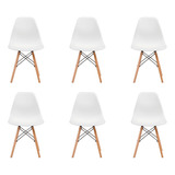 Set De 6 Sillas Modernas Para Comedor Eames Bárbara Home