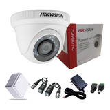 Cámara Domo Hikvision Turbo 4 Hd 1080p 20m + Balum + Fuente