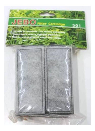 Refil Filtro Externo Jebo 501 702 6 Refis Carvao Ativado