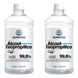 Kit 2 Alcool Isopropílico 99,8% 1l Limpeza Placa Eletrônica