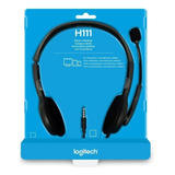 Fone Headset Logitech H111  -cor Preto