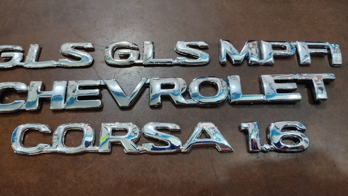 Kit Emblema Corsa Chevrolet Mpfi 1.6 Gls Sedan 6 Piezas Foto 2