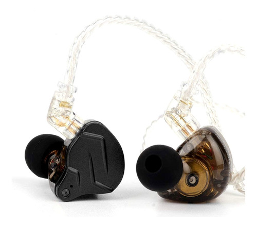 Auricular In Ear Kz Znprogd + Estuche +silicon Color Dorado