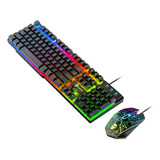 Gamer Mecánico Kexboard Inglés Us Con Luz X