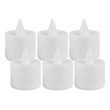 Set X6 Velas Led De Plastico Decoracion Souvenir Calida  Bz3