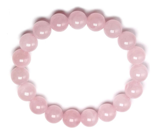 Pulseira Quartzo Rosa 8mm Pedra Natural Promoção