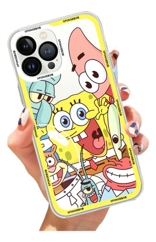 Bonita Funda De Teléfono Con Dibujos Animados De Bob Esponja