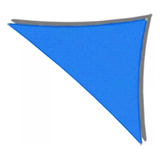 Toldo Vela Decorativa Triangular Azul 90% 3m X 4m X 4.9m