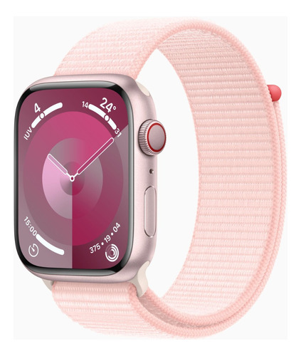 Apple Watch Series 9 45mm Gps + Celular 5g - Sport Loop Rosa