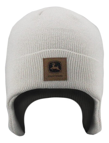 John Deere Ribbed Acrylic Knit-ivory-talla Única