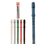 Flauta Infantil Doce Plástico Instrumento Soprando+partitura