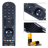 Controle Remoto Magic Universal Para Tv LG Smart + Pilhas