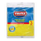 Paño Multiuso Virutex 20x20 Cm, 3 Unidades