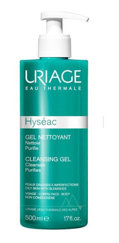 Hyseac Gel Limpiador X 500ml Uriage - mL a $340