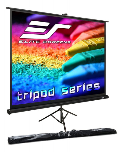 Elite Screens TriPod Series - Pantalla De Proyección Ajustab