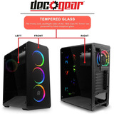 Deco Gear Mid-tower Pc Gaming Computer Case - Full Tempered