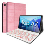 Funda Teclado Ldsoyia Samsung Tabl A7 10.4  2020 Inalam/rosa