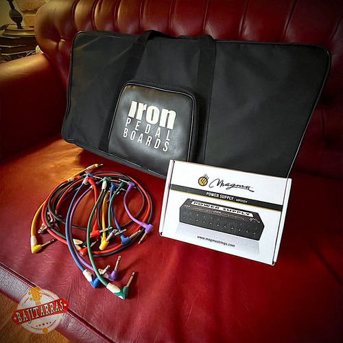 Pedalboard Con Funda + Cables + Fuente Multiple Magma Mps12v