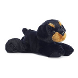 Raina Rottweiler Mini Flopsie 8 Por Aurora Color Black/brown