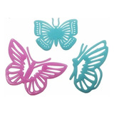 Sticker Fluor De Mariposa Varios Colores