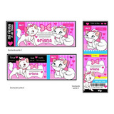 Kit Imprimible Candy Bar Gatita Marie + Super Pack