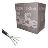 Cable Utp Cca De 305m/ Cat 5/ Exterior/ Doble Forro/ Negro