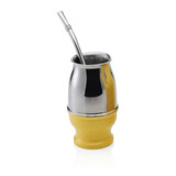 Mate Gamuza Térmico Amarillo Acero Inoxidable