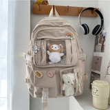 Mochila Escolar De Viaje Kawaii Girl Impermeable De Nailon B