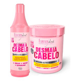 Kit Desmaia Cabelo Shampoo  500ml Máscara 950ml Forever Liss