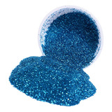 Glitter Purpurina Pó Brilho Decoração Prata 500g Cor Azul-claro