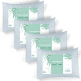 Select Fibras Kit 4 Travesseiros Luxo Fibra Antialérgica