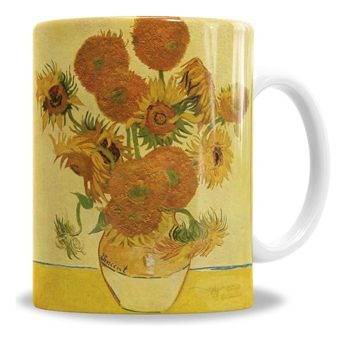 Taza De Cerámica Vincent Van Gogh Los Girasoles - En Caja