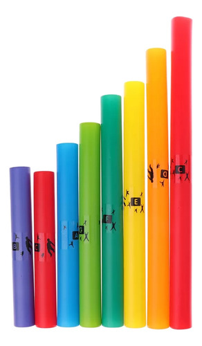 Kit Cromático Agudo Boomwhackers De 8 Tubos Notes Bweg