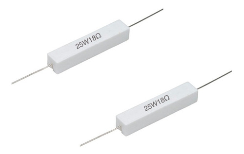 2 Piezas Resistencia Para Tweeters Agudos 25w / 18 Ohms