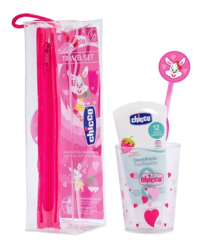 Set Dental De Chicco - Vaso Pasta Y Cepillo De Diente