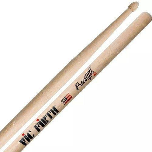 Baqueta Vic Firth American Freestyle 5th Fs5a Extra Comp, Color Natural