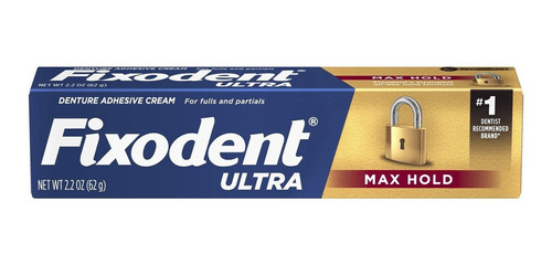 Fixodent Ultra Max Hold Crema Adhesiva 62.4gr 2.2oz 3 Pack