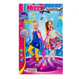 Micrófono Doble Star Party Mp3 Led Pedestal Niñas Niños