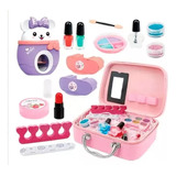 Juguete Set De Maquillaje Para Niña Bolso Pequeño 20 Piezas 