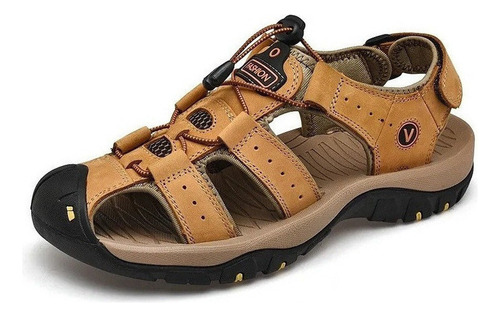 Sandalias De Playa De Cuero Para Hombre