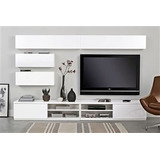 Mesa De Tv Juego De Living Armado Melamina 18mm Alacena 180 