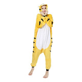 Monos De Tigre Amarillos Para Pijama  Traje De Franela Para