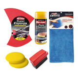 Set De Accesorios  Lavado Chamois Esponja Pads Y Aplicadora